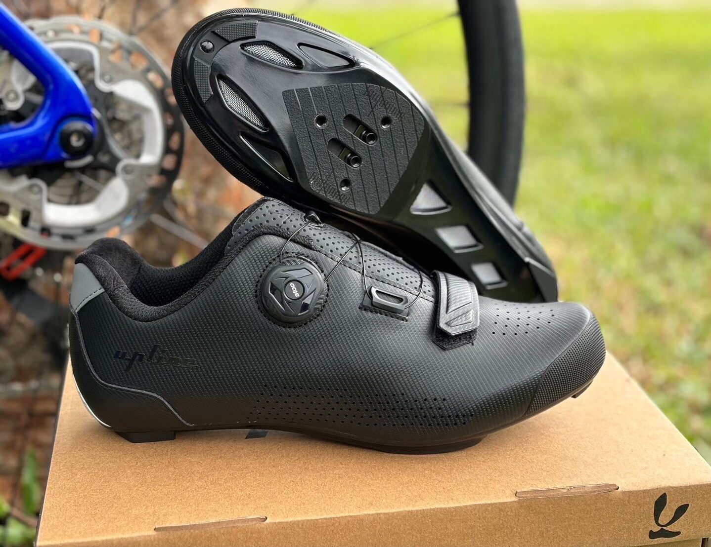 Upline A2 black cycling shoes 04